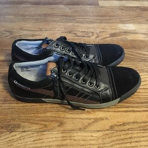 Alpine Swiss Black Leather Lace Up Shoes Mens 13